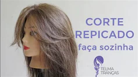 como cortar cabelo sozinha, passo a passo de corte repicado.